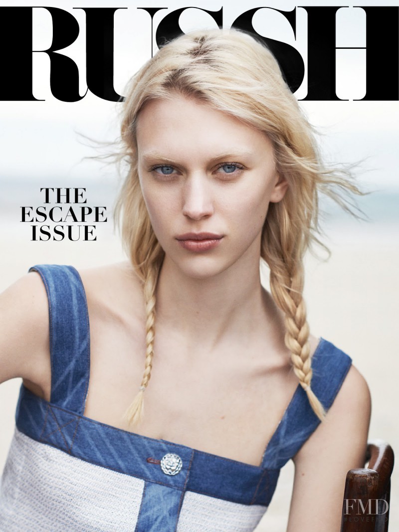 Juliana Schurig featured on the Russh cover from April 2014