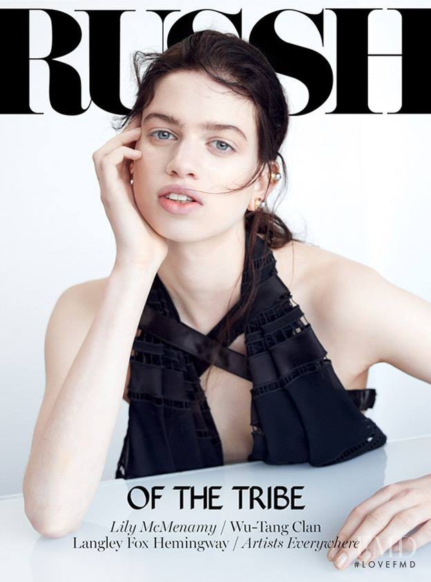 Lily McMenamy featured on the Russh cover from February 2014
