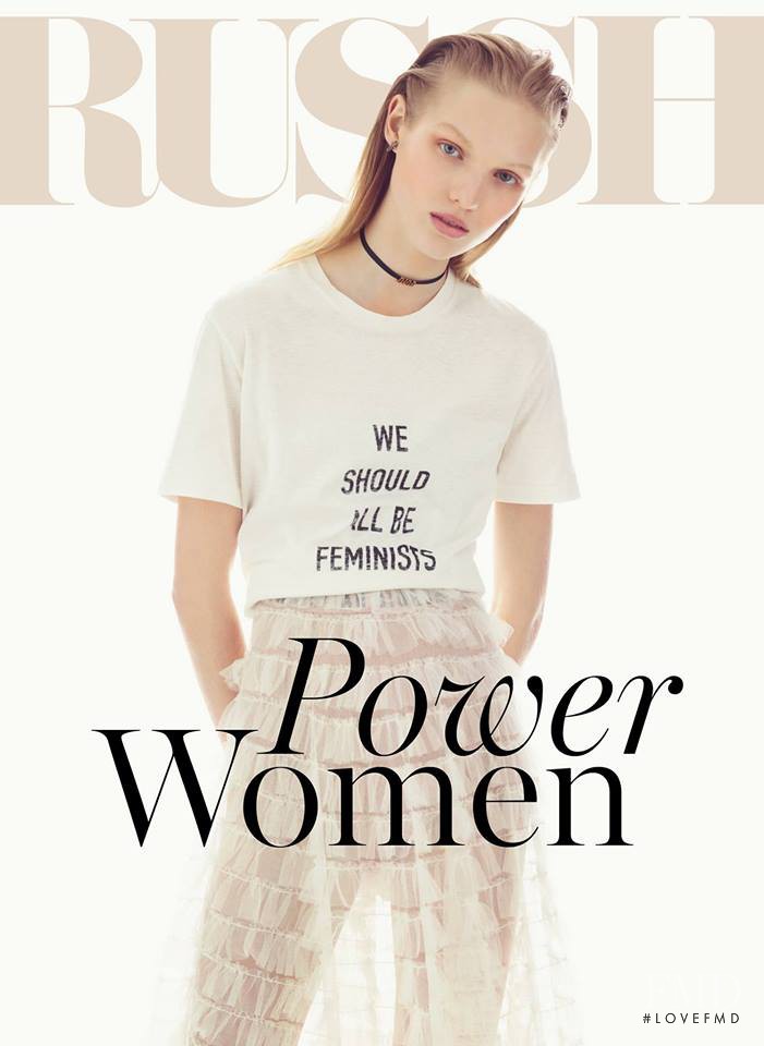 Jessica Picton Warlow featured on the Russh cover from February 2017