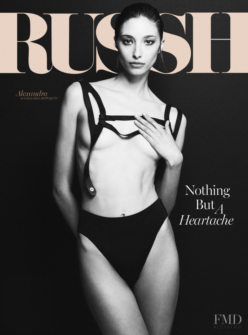Alexandra Agoston-O\'Connor featured on the Russh cover from February 2019