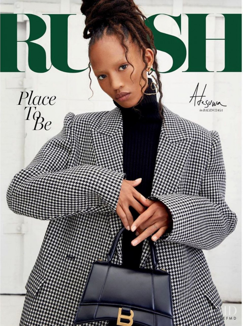 Adesuwa Aighewi featured on the Russh cover from September 2019