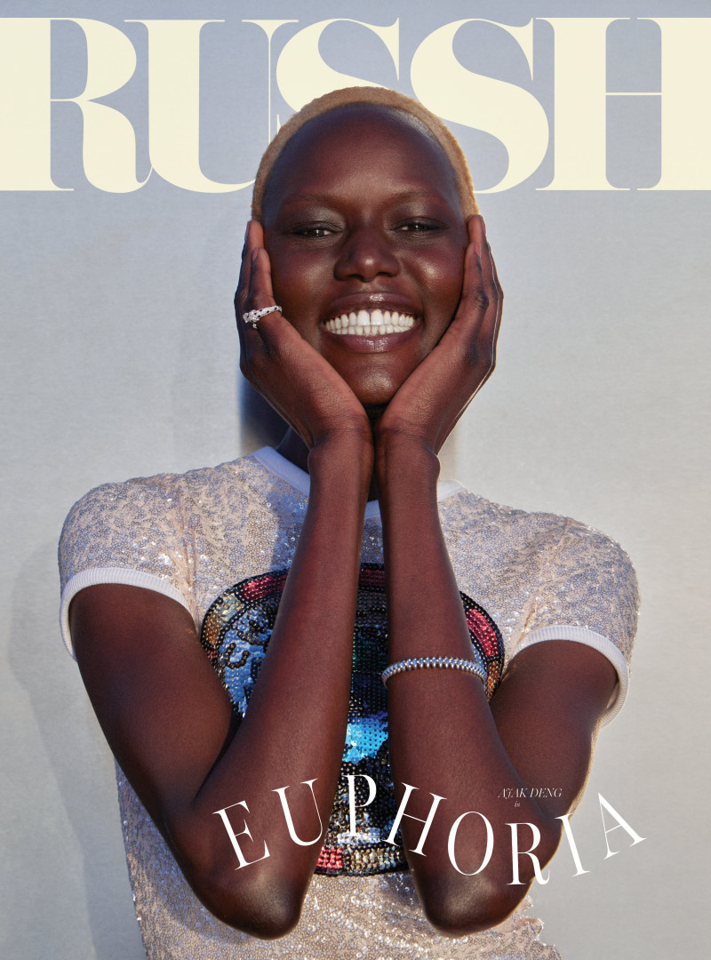 Ajak Deng featured on the Russh cover from December 2022