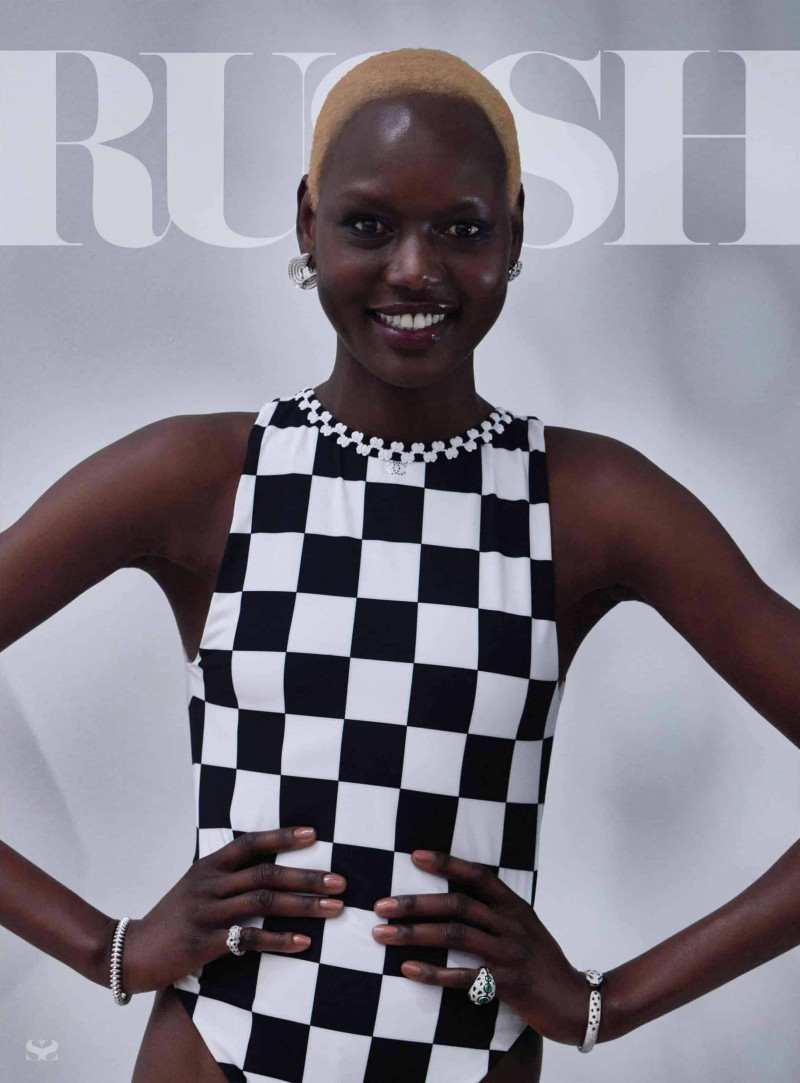 Ajak Deng featured on the Russh cover from December 2022