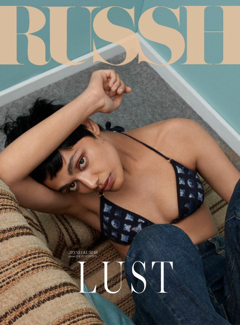 Zinnia Kumar featured on the Russh cover from January 2022