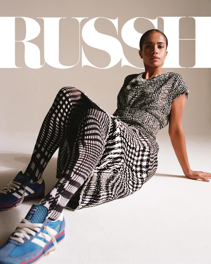 Mary Fowler featured on the Russh cover from December 2023