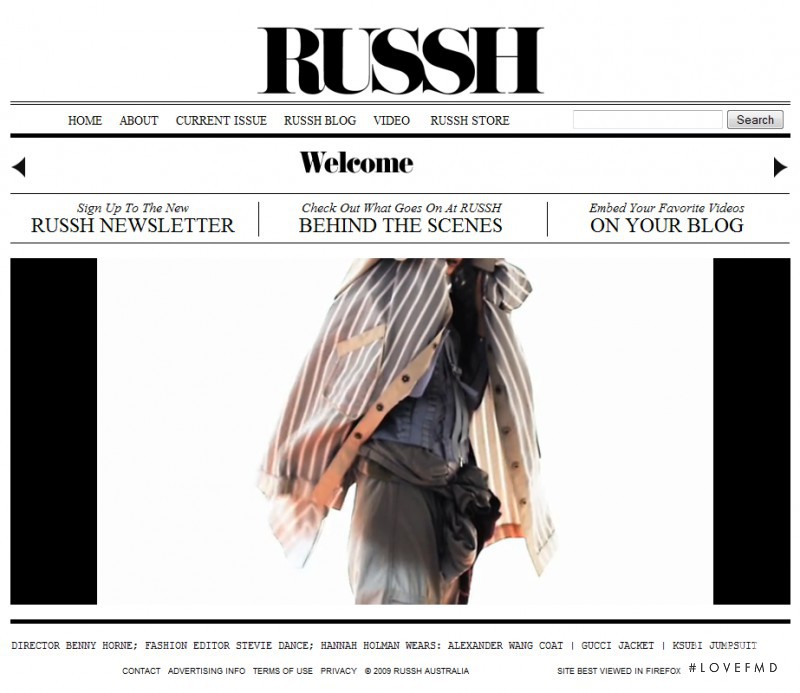  featured on the RusshMagazine.com cover from April 2010