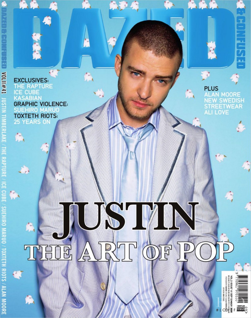 Justin Timberlake featured on the Dazed & Confused cover from September 2006