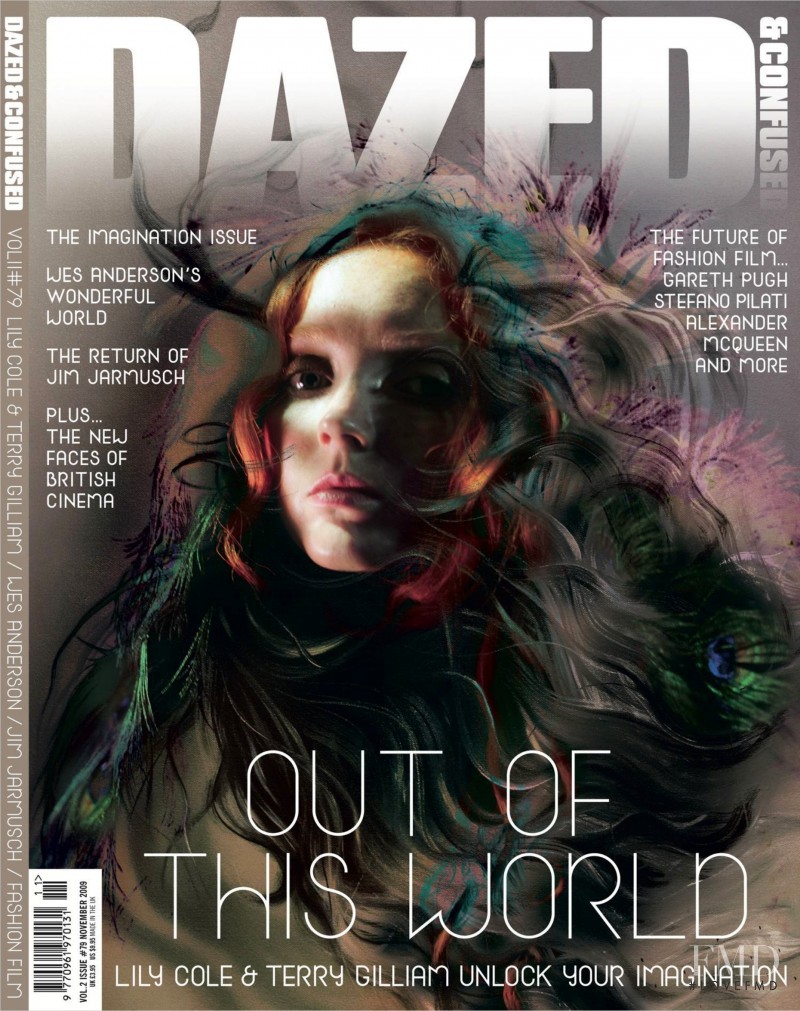 Lily Cole featured on the Dazed & Confused cover from November 2009
