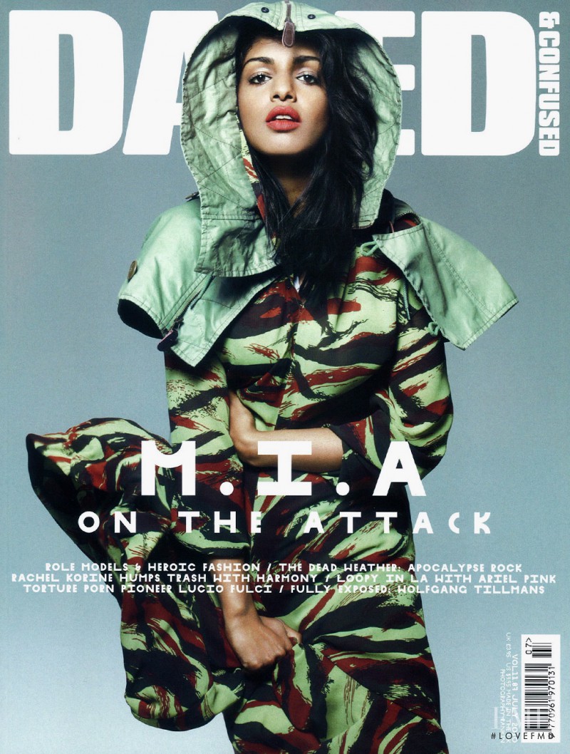 M.I.A featured on the Dazed & Confused cover from July 2010