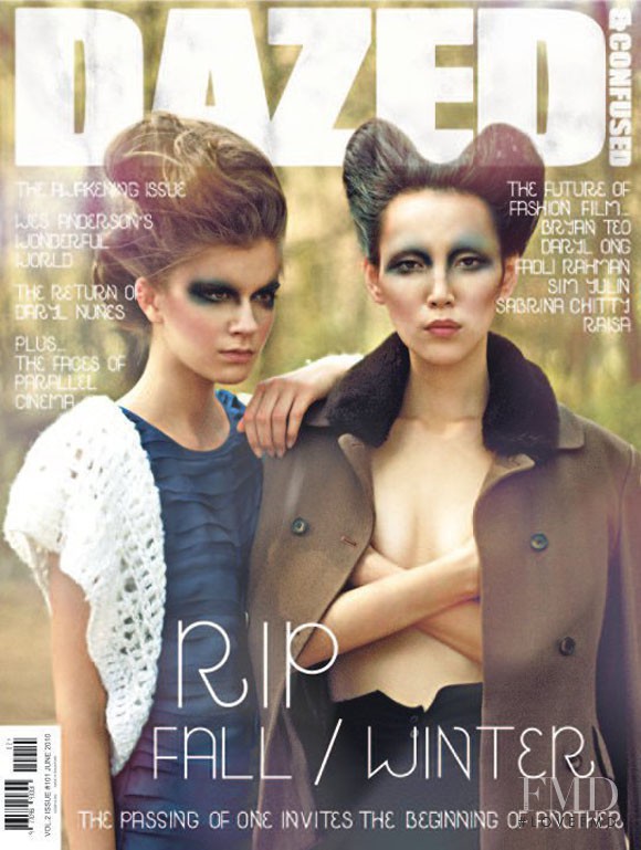 Nora Dagva featured on the Dazed & Confused cover from June 2010