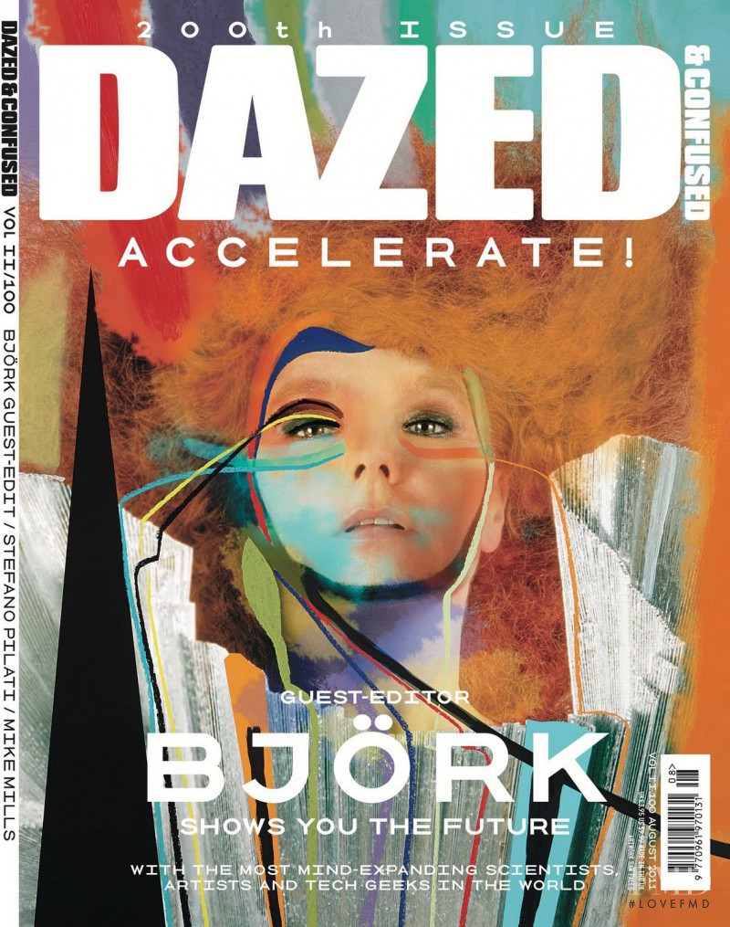 Björk featured on the Dazed & Confused cover from August 2011