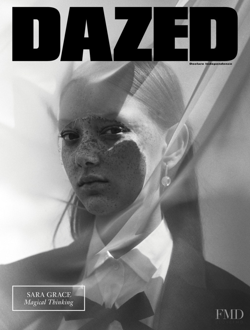 Sara Grace Wallerstedt featured on the Dazed & Confused cover from September 2017