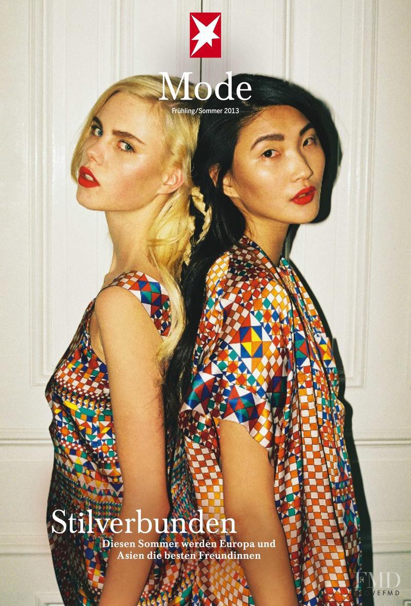 Emma Xie, Julia Almendra featured on the Stern Mode cover from February 2013