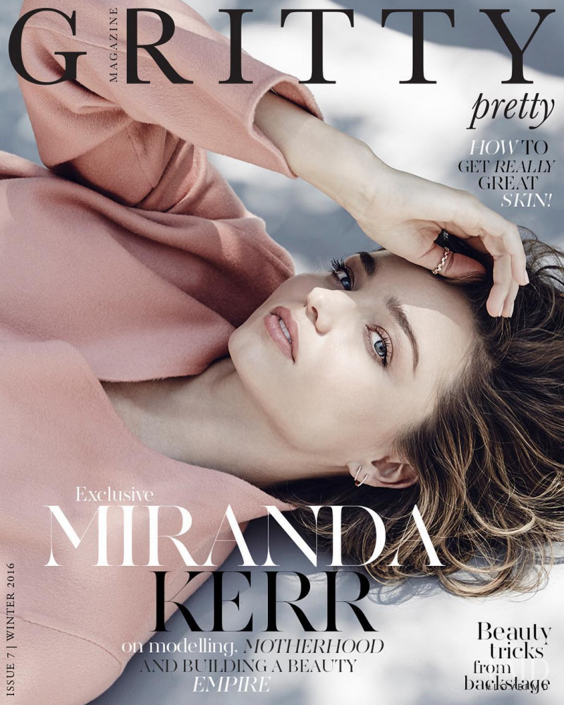 Miranda Kerr featured on the Gritty Pretty cover from August 2016