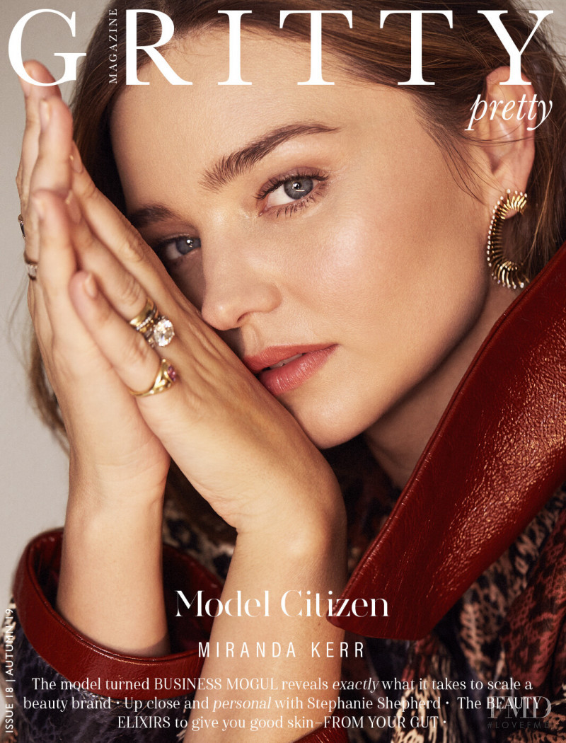 Miranda Kerr featured on the Gritty Pretty cover from March 2019