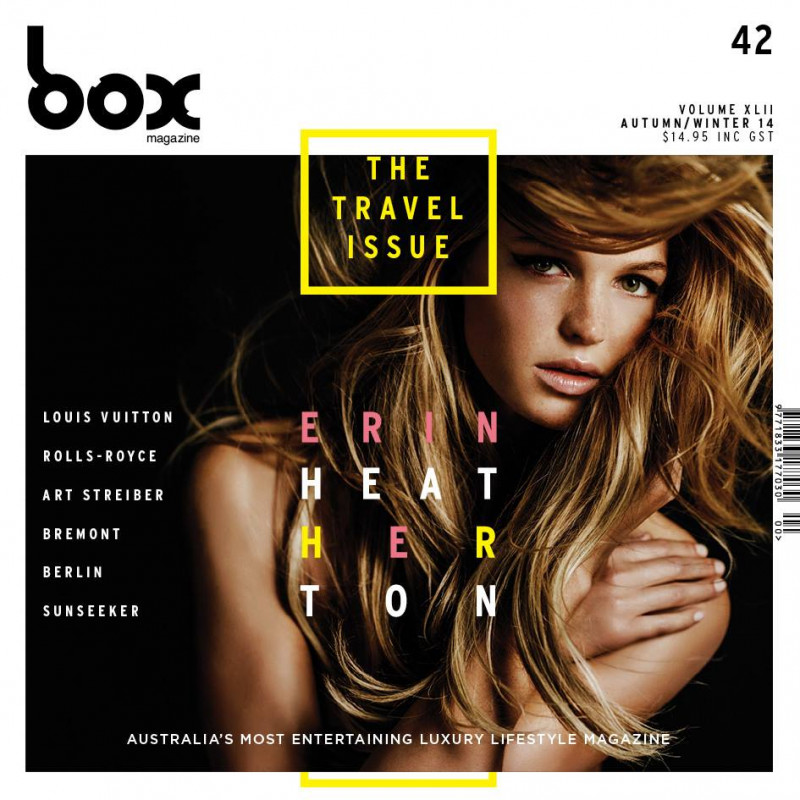 Erin Heatherton featured on the Box cover from March 2014