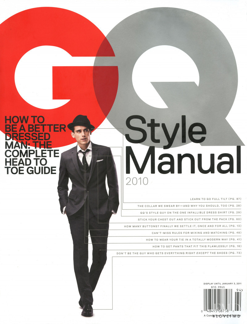 Arthur Kulkov featured on the GQ Style USA cover from September 2010