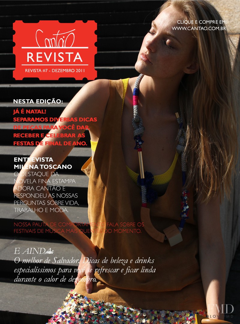Caroline Trentini featured on the Cantão cover from December 2011
