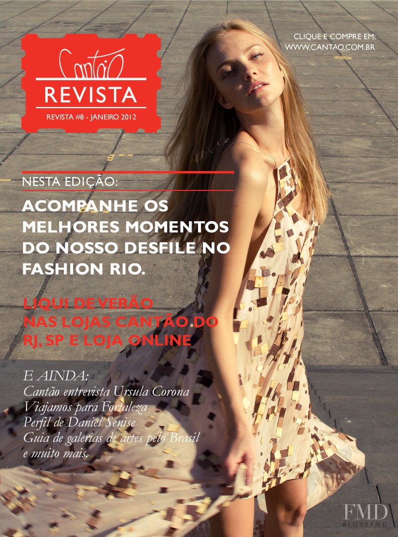 Caroline Trentini featured on the Cantão cover from January 2012
