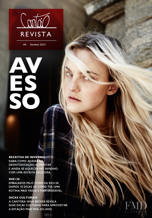 Caroline Trentini featured on the Cantão cover from November 2012