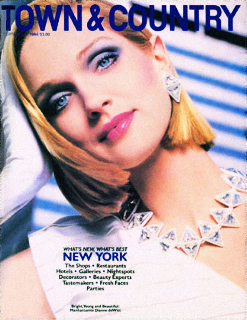 Dianne De Witt featured on the Town & Country cover from September 1984