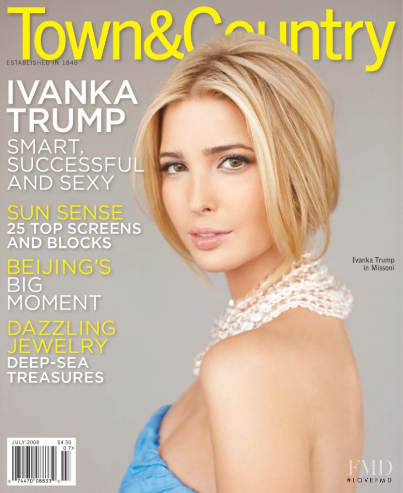 Ivanka Trump featured on the Town & Country cover from July 2008
