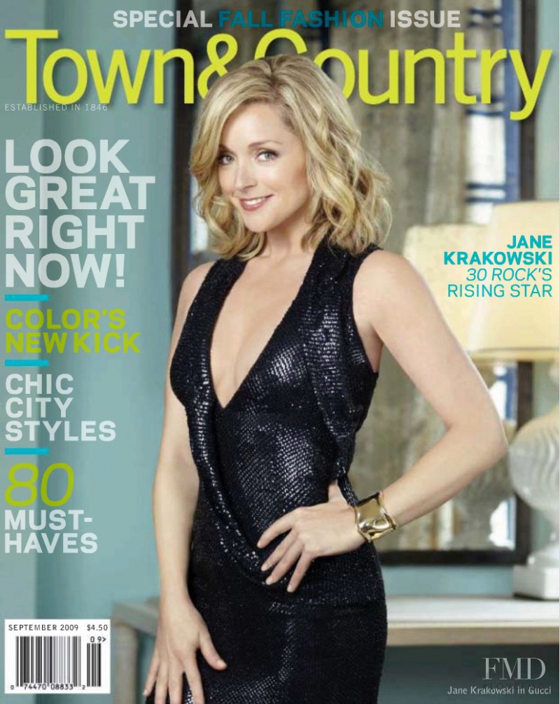 Jane Krakowski featured on the Town & Country cover from September 2009