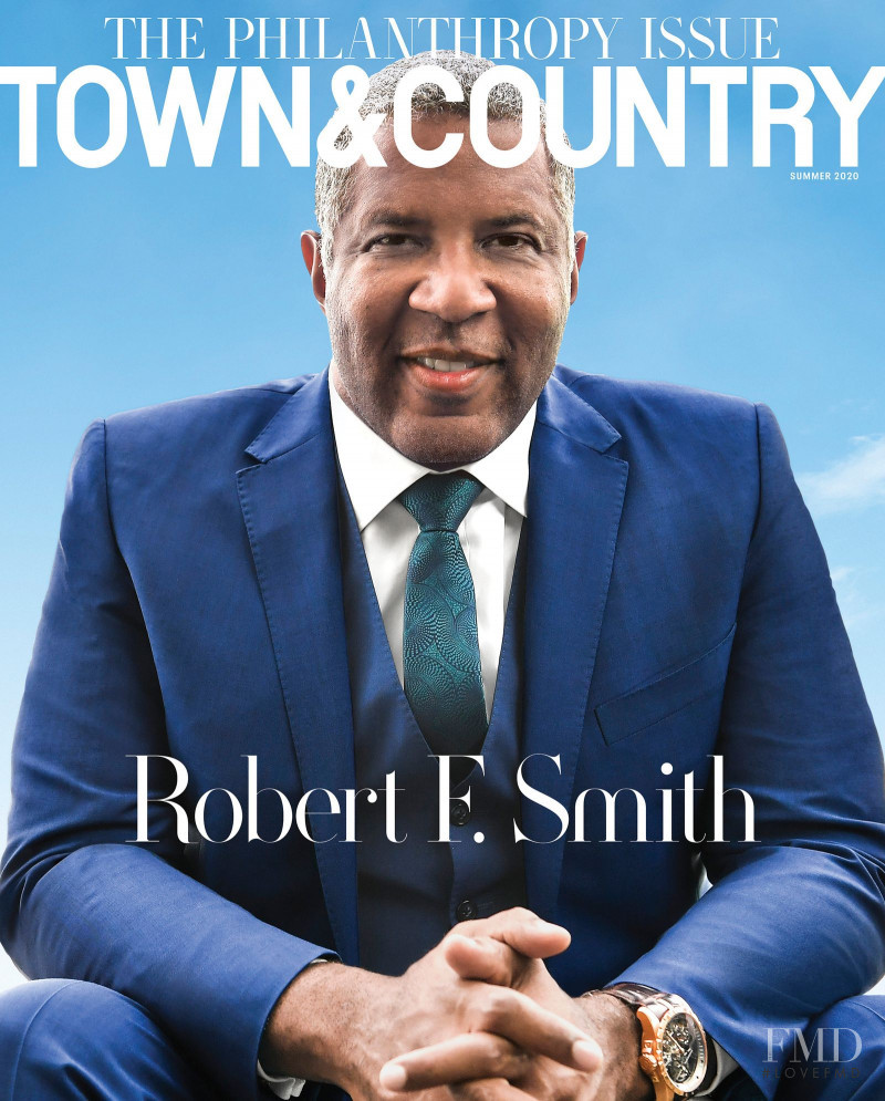 Robert F. Smith featured on the Town & Country cover from July 2020