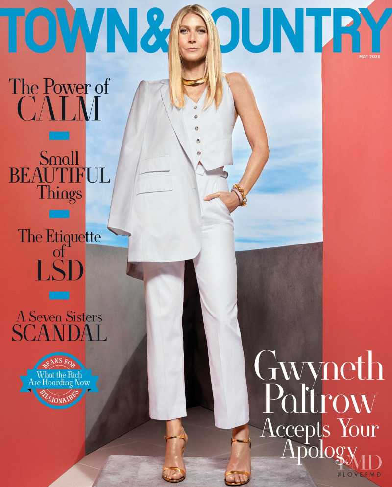 Gwyneth Paltrow featured on the Town & Country cover from May 2020