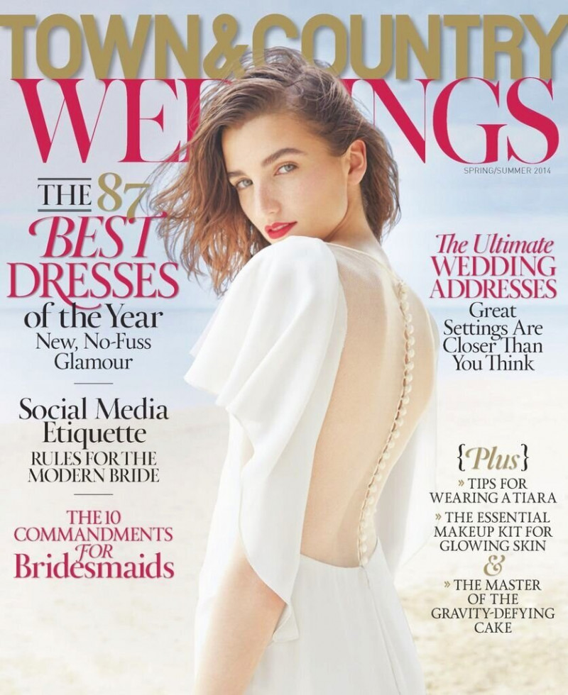  featured on the Town & Country Weddings cover from March 2014