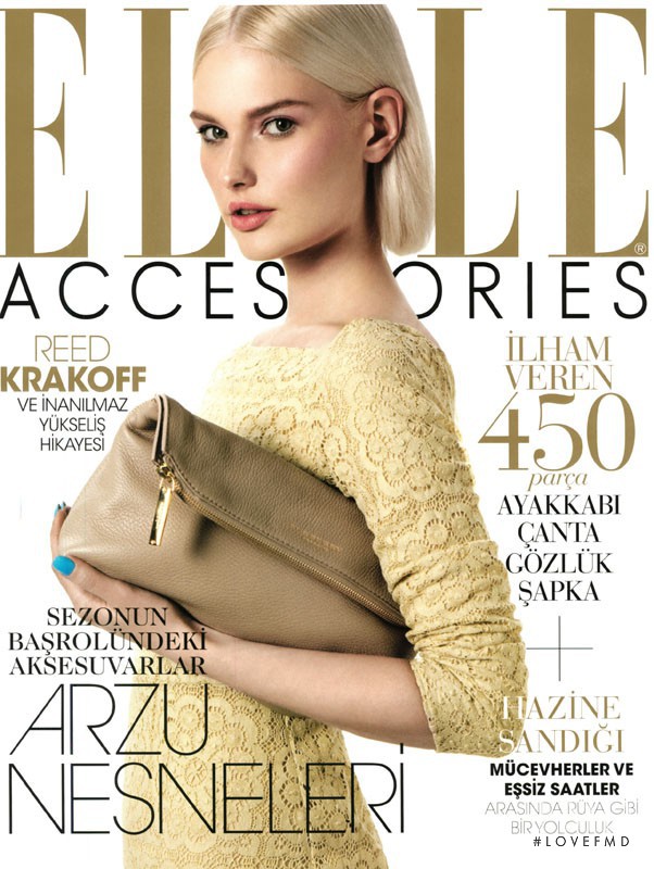 Anna Emilia Saari featured on the Elle Accessories Turkey cover from March 2014