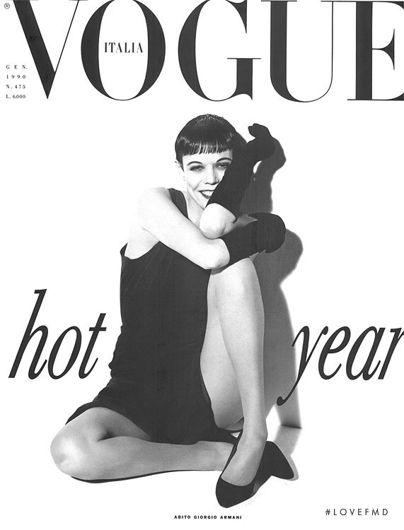  featured on the Vogue Italy cover from January 1990