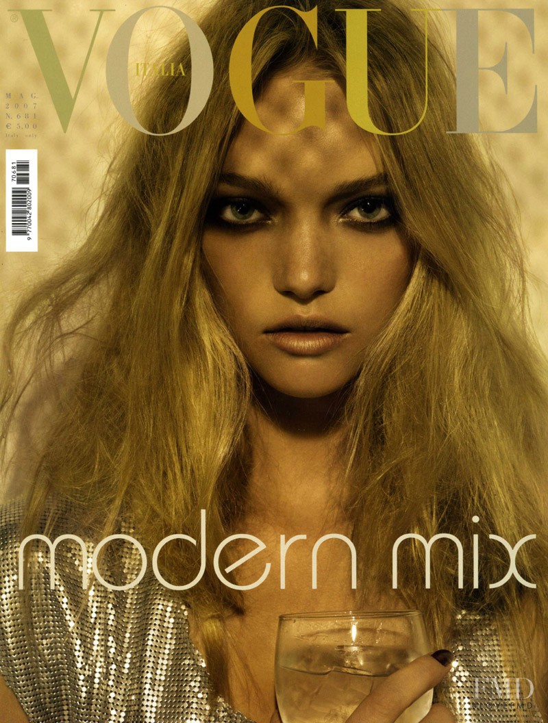 Gemma Ward featured on the Vogue Italy cover from May 2007