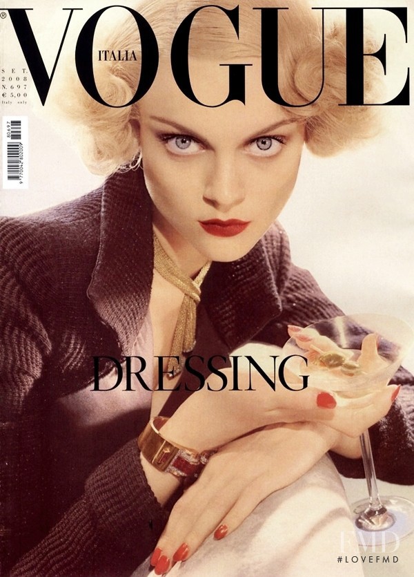 Viktoriya Sosonkina  featured on the Vogue Italy cover from September 2008