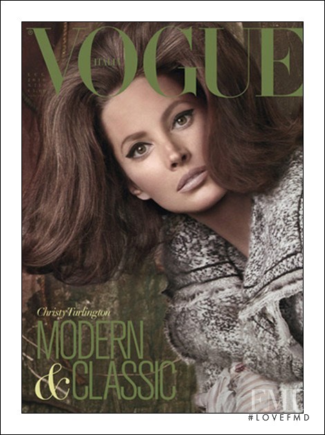 Christy Turlington featured on the Vogue Italy cover from July 2010