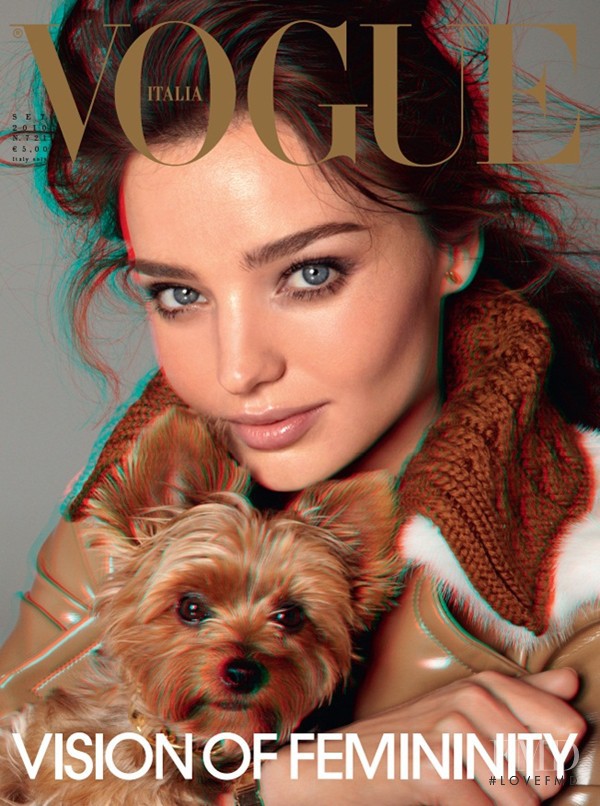Miranda Kerr featured on the Vogue Italy cover from September 2010