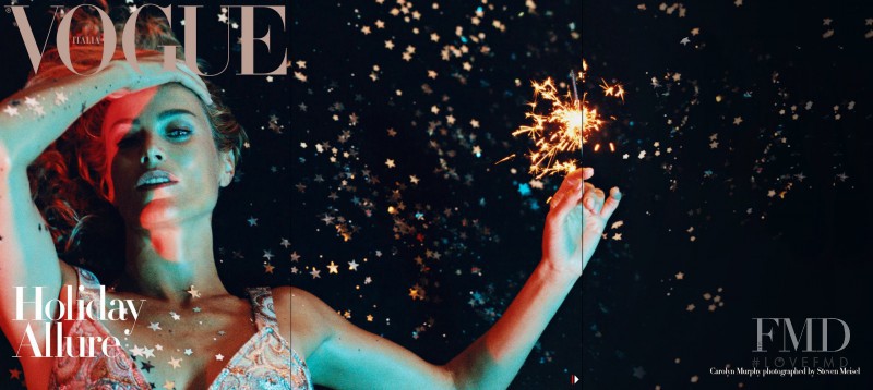 Carolyn Murphy featured on the Vogue Italy cover from November 2014