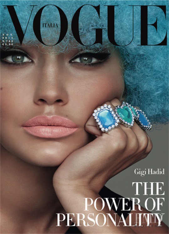 Gigi Hadid featured on the Vogue Italy cover from November 2015