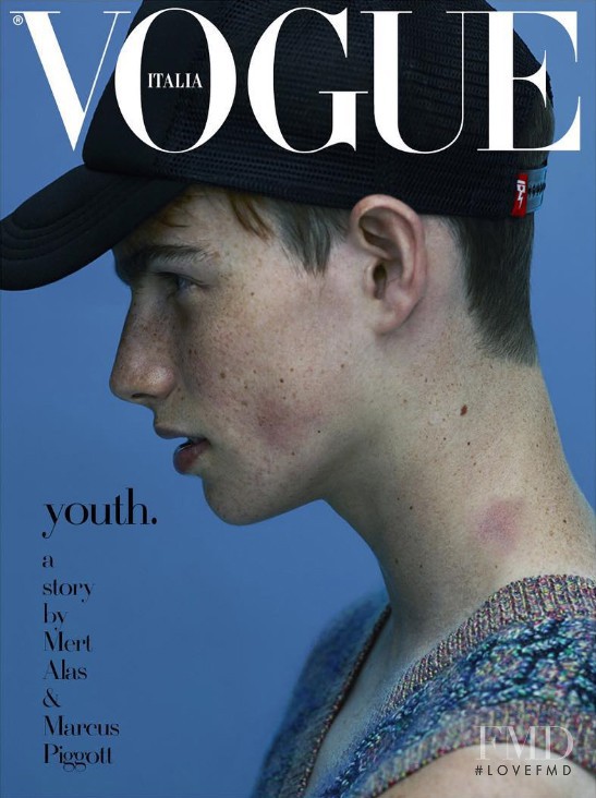  featured on the Vogue Italy cover from October 2015
