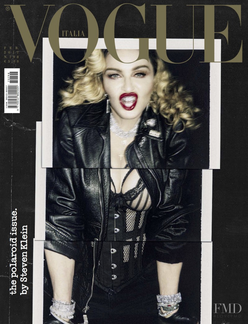 Madonna featured on the Vogue Italy cover from February 2017
