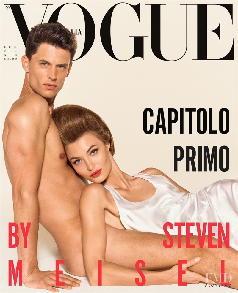 Grace Elizabeth, Garrett Neff featured on the Vogue Italy cover from July 2017