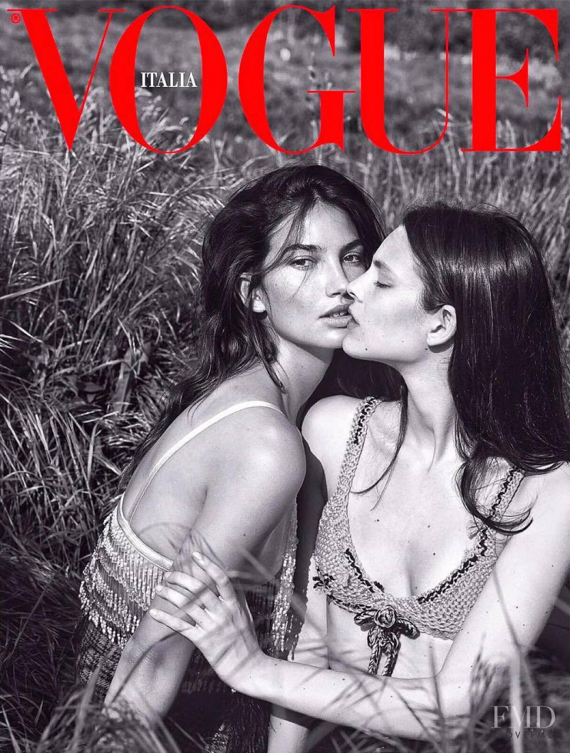 Lily Aldridge, Catherine McNeil featured on the Vogue Italy cover from September 2017
