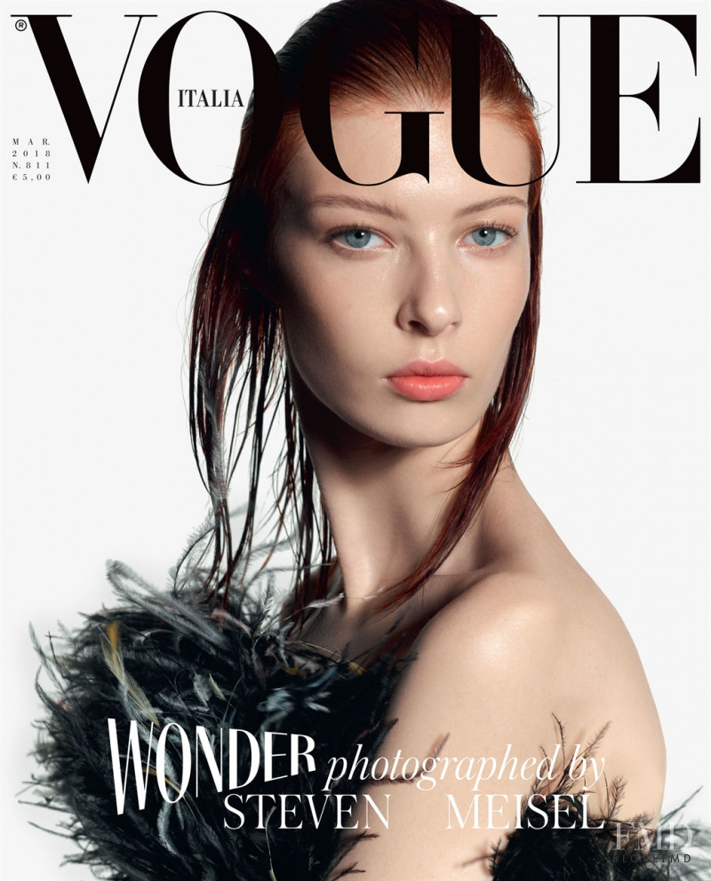  featured on the Vogue Italy cover from March 2018
