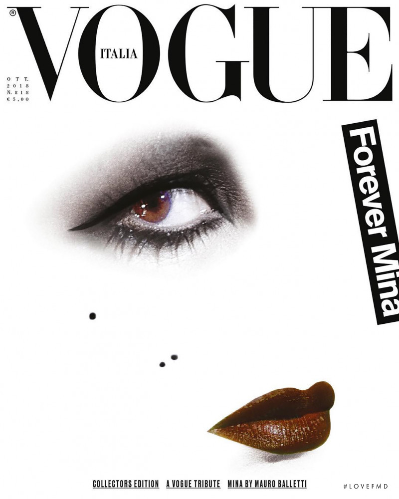 Mina Mazzini
 featured on the Vogue Italy cover from October 2018