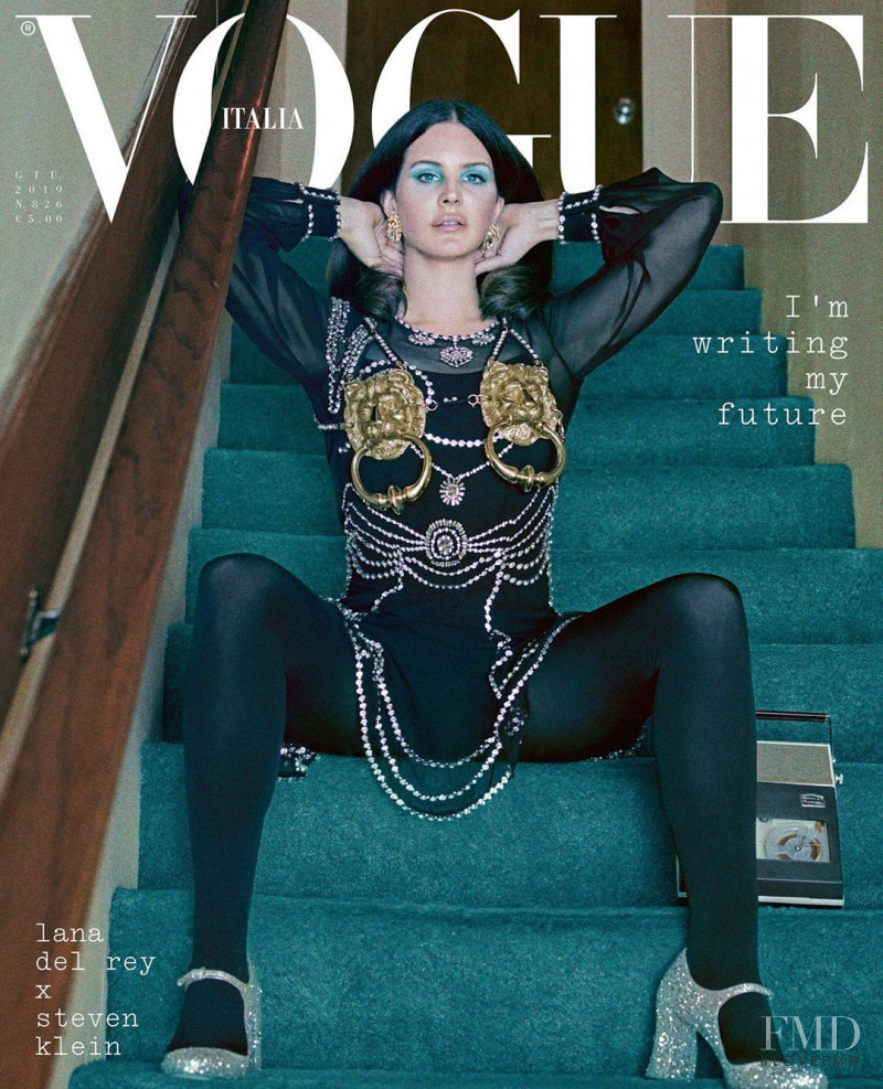 Lana Del Rey featured on the Vogue Italy cover from June 2019