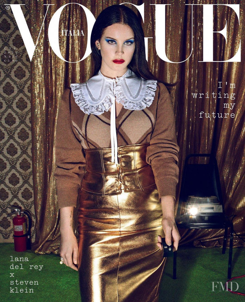 Lana Del Rey  featured on the Vogue Italy cover from June 2019