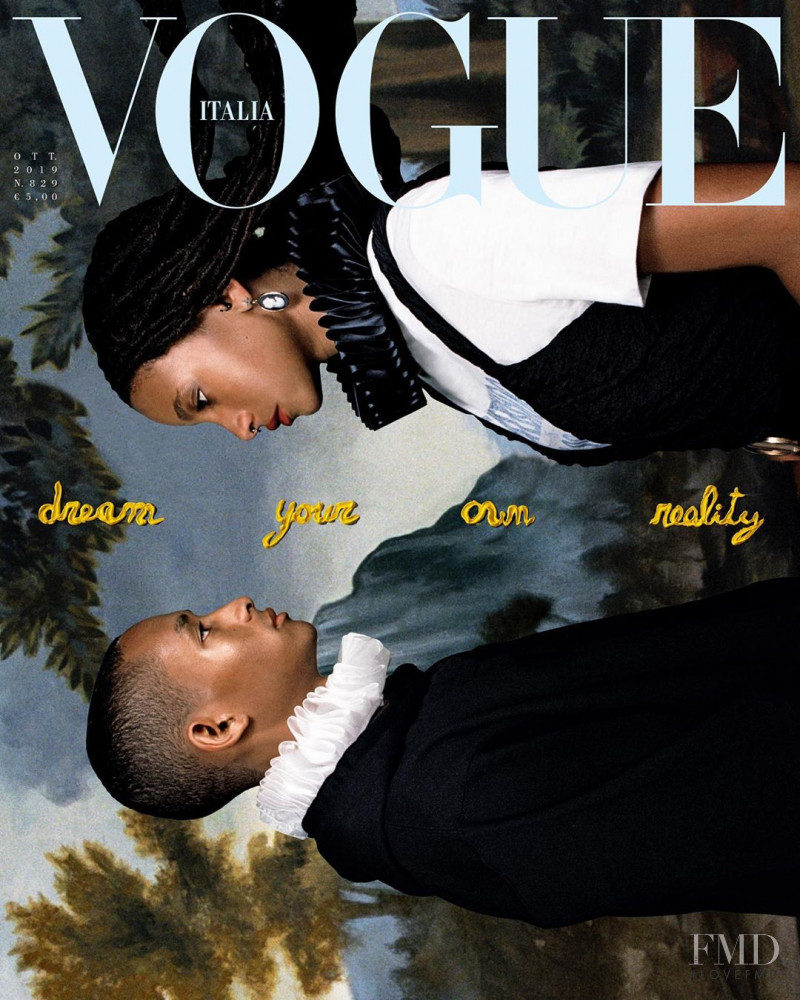 Jaden Smith, Willow Smith featured on the Vogue Italy cover from October 2019