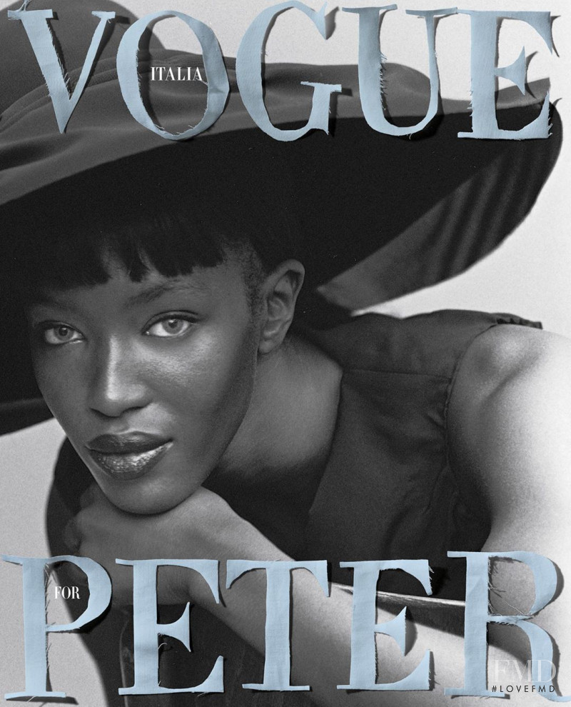 Naomi Campbell featured on the Vogue Italy cover from October 2019