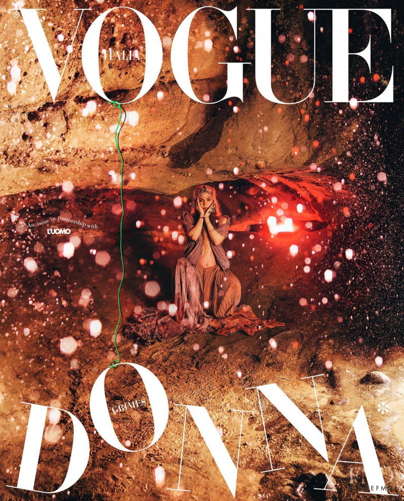 Grimes featured on the Vogue Italy cover from May 2020