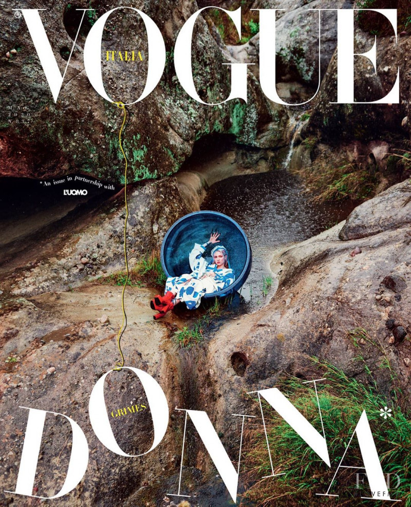 Grimes featured on the Vogue Italy cover from May 2020